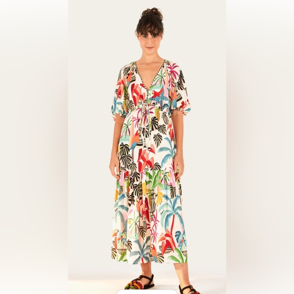 Farm Rio Tropical Print Maxi Dress - Picture 2 of 15